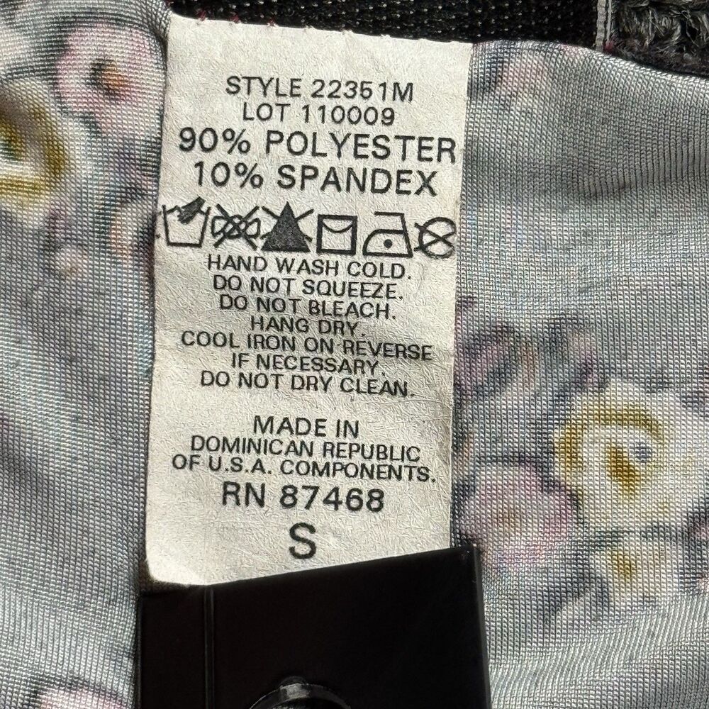 Vintage 90s Y2K Patchwork Bell Sleeve Top Sz Small Whimsigoth Fairy Grunge Boho - Picture 3 of 12